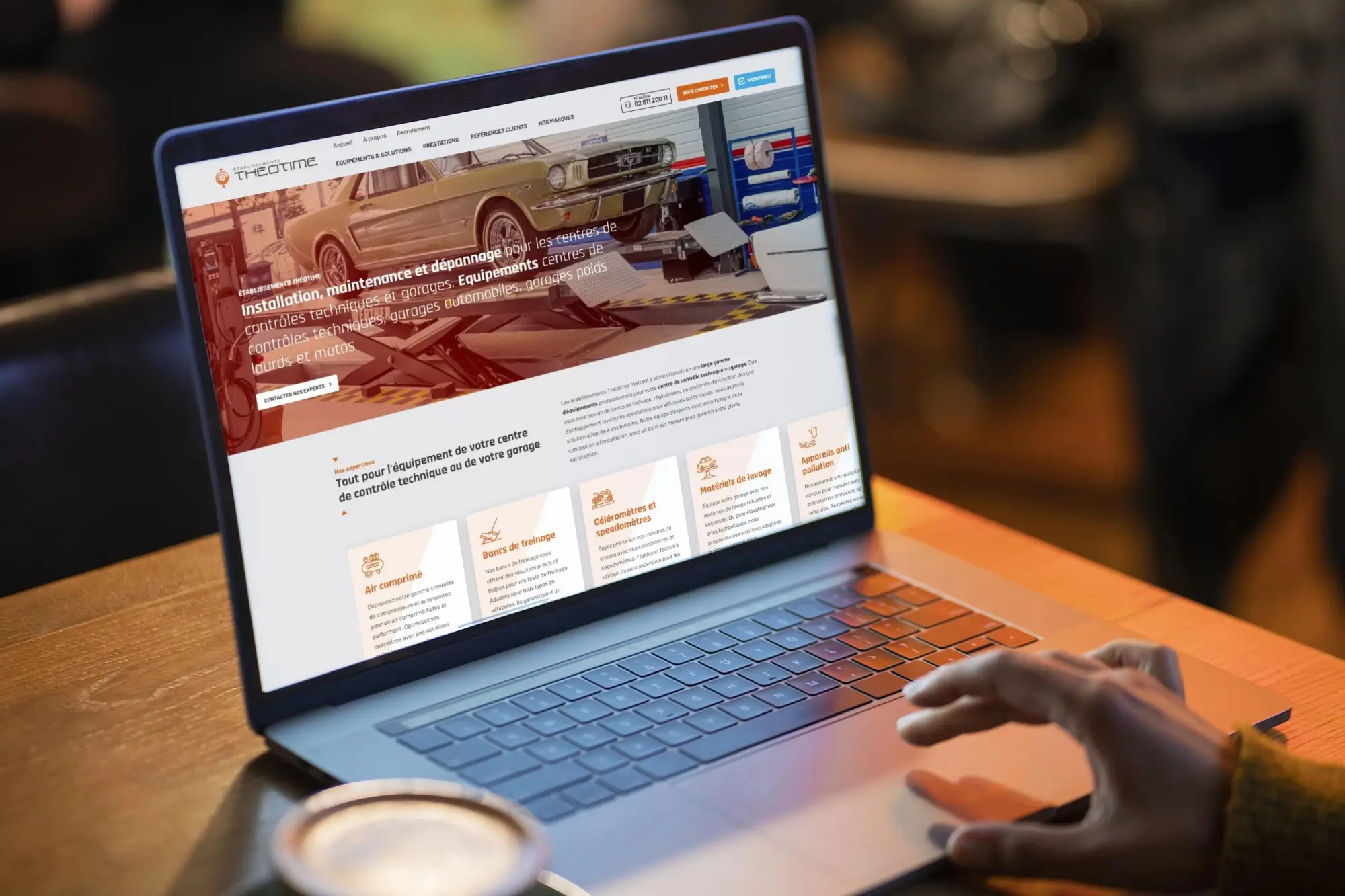 Conception du site Internet WordPress des Ets Théotime • Infocob WEB